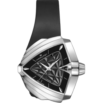 Ventura S Quartz 34.5 Stainless Steel / Black 3D