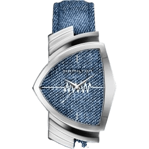 Ventura Gents Stainless Steel / Blue Jeans