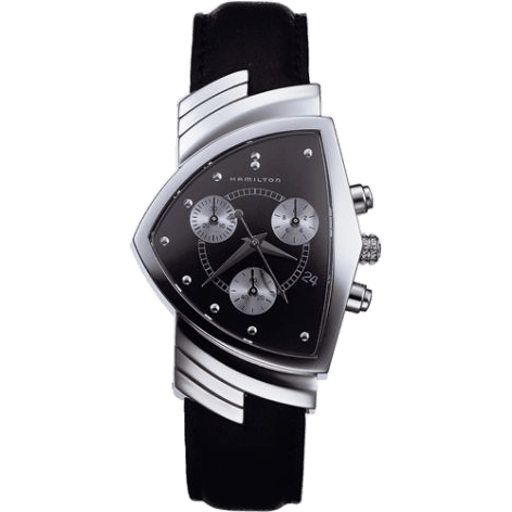 Ventura Chrono Quartz 32.3 Stainless Steel / Black