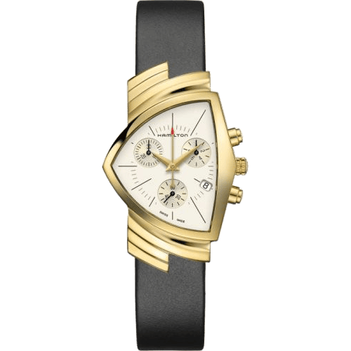 Ventura Chrono Quartz 32.3 Yellow Gold / Silver