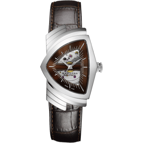 Ventura Automatic Gents Stainless Steel / Mahogany