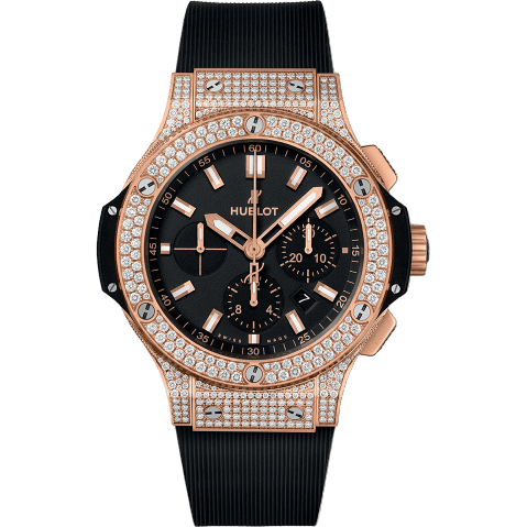 Big Bang 45 Red Gold / Pavé / Black