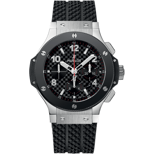 Big Bang Original 44 Stainless Steel - Ceramic / Black / Rubber