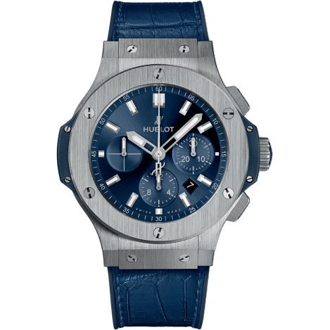 Big Bang Original 44 Stainless Steel / Blue / Alligator