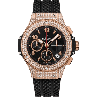 Big Bang Original 41 Red Gold - Pavé / Black