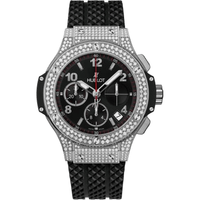 Big Bang Original 41 Stainless Steel / Pavé / Black