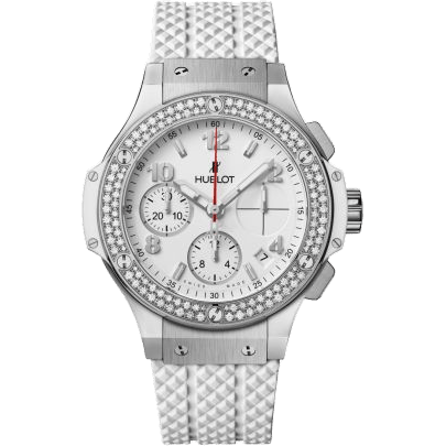 Big Bang Original 41 Stainless Steel - Diamond / White / Rubber