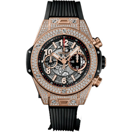 Big Bang Unico 45 King Gold / Pavé / Black