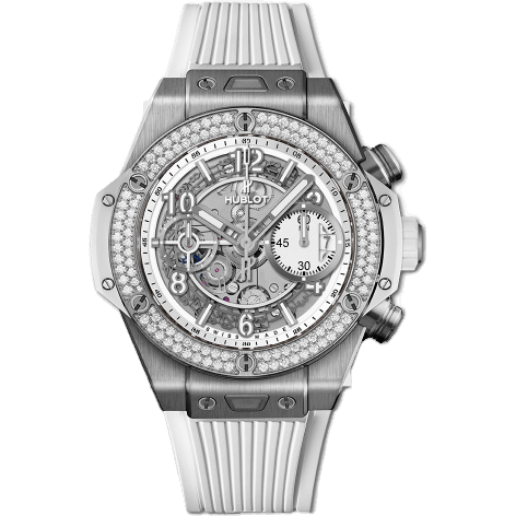 Big Bang Unico 42 Titanium / Diamonds / White