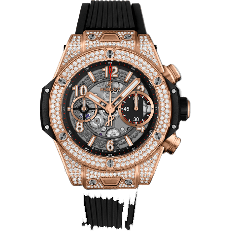 Big Bang Unico 42 King Gold / Pavé / Black