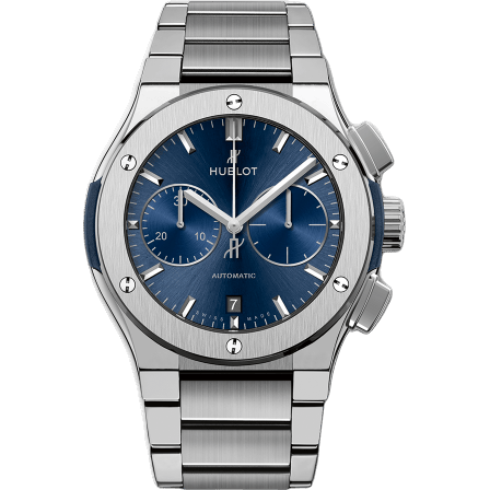 Classic Fusion 45 Chronograph Titanium / Blue / Bracelet