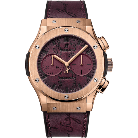 Classic Fusion 45 Chronograph Berluti Scritto Bordeaux
