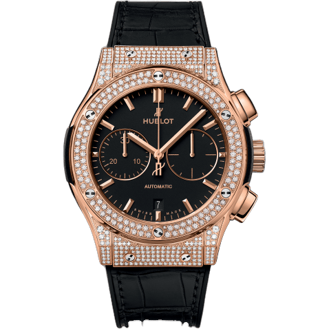 Classic Fusion 45 Chronograph King Gold / Pavé