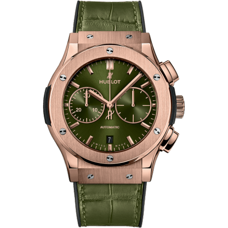 Classic Fusion 45 Chronograph King Gold / Green