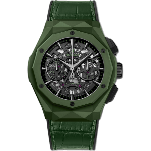 Classic Fusion 45 Aerofusion Chronograph Orlinski Green Ceramic