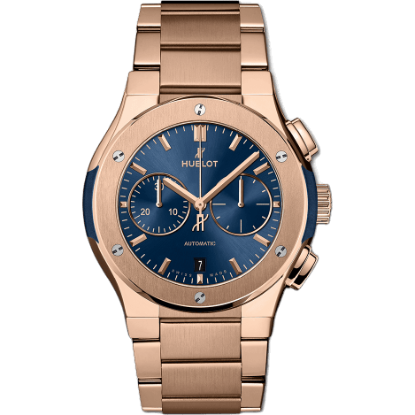 Classic Fusion 42 Chronograph King Gold / Blue / Bracelet