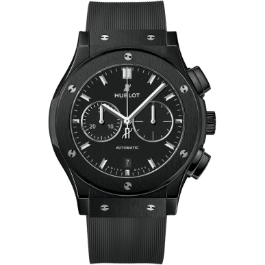 Classic Fusion 42 Chronograph Ceramic / Black / Alligator