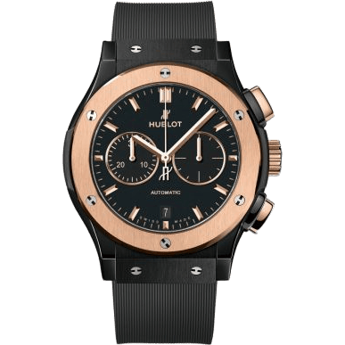 Classic Fusion 42 Chronograph Ceramic - King Gold / Black / Rubber