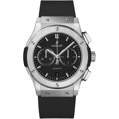 Classic Fusion 42 Chronograph Titanium / Black / Rubber