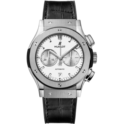 Classic Fusion 42 Chronograph Titanium / Opalin / Alligator