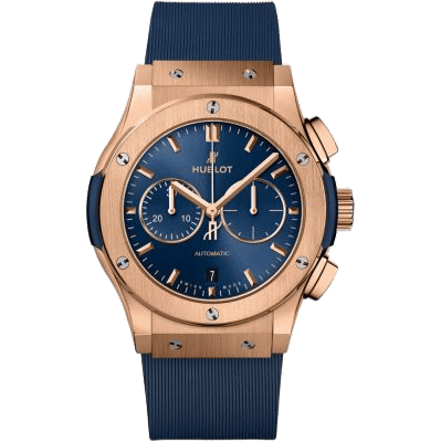 Classic Fusion 42 Chronograph King Gold / Blue / Rubber