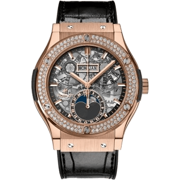 Classic Fusion Aerofusion Moonphase King Gold - Diamond / Alligator
