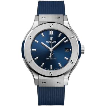 Classic Fusion 38 Titanium / Blue / Rubber