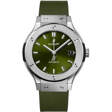Classic Fusion 38 Titanium / Green / Rubber