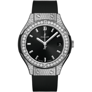 Classic Fusion 33 Titanium - Pavé / Black / Alligator