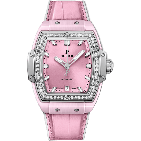 Spirit of Big Bang 39 Pink Ceramic / Titanium / Diamonds
