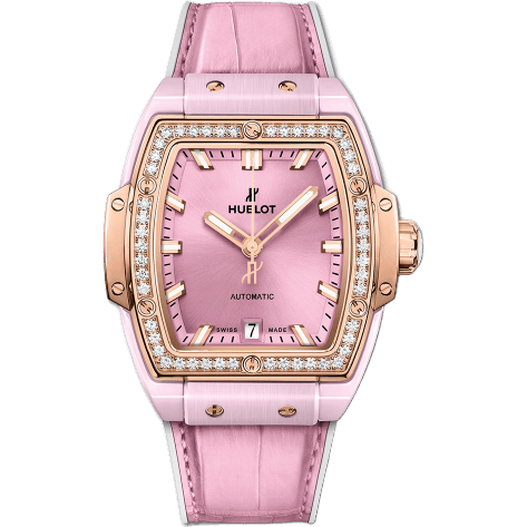 Spirit of Big Bang 39 Pink Ceramic / King Gold / Diamonds