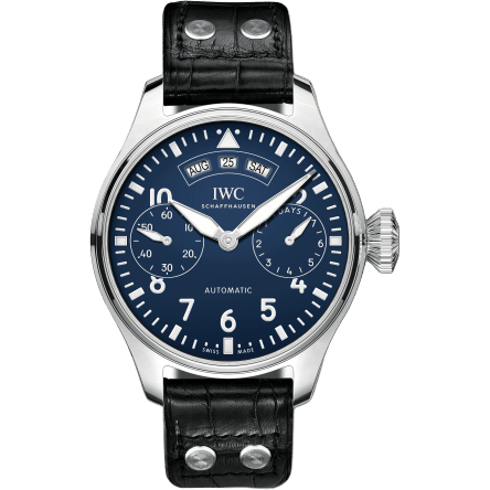 Big Pilot’s Watch Annual Calendar "150 Years" Stainless Steel / Blue