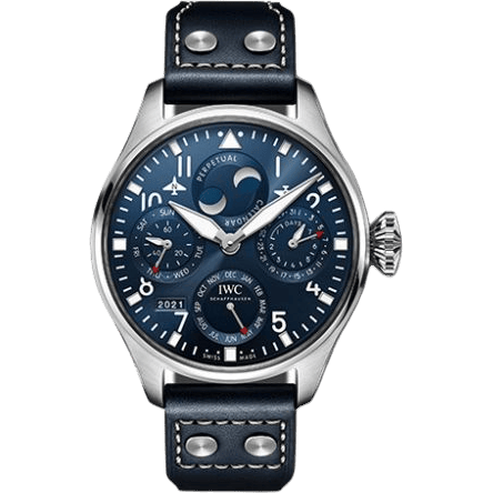 Big Pilot's Watch Perpetual Calendar Stainless Steel / Blue