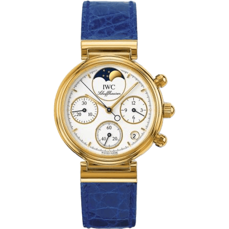 Kleine Da Vinci Yellow Gold / White / Blue Croco