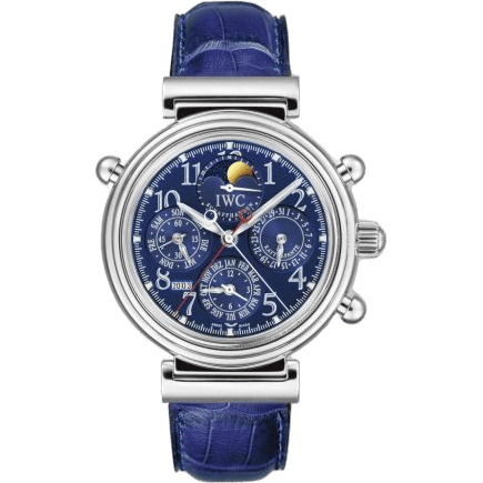 Da Vinci Perpetual Rattrapante Platinum / Blue / German