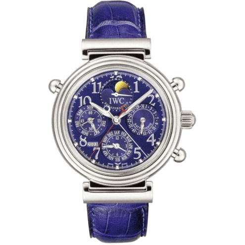 Da Vinci Perpetual Rattrapante Platinum / Blue / English