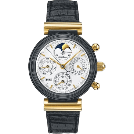 Da Vinci Perpetual Black Ceramic / Yellow Gold / White / German