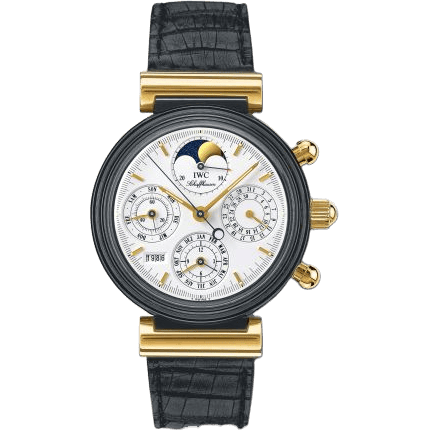 Da Vinci Perpetual Black Ceramic / Yellow Gold / White / Italian