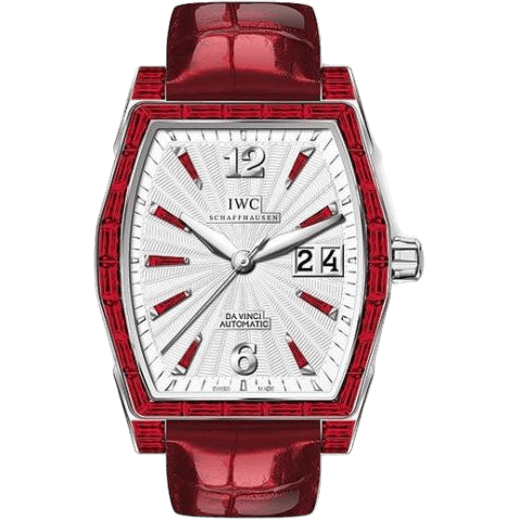 Da Vinci Automatic Midsize White Gold / Ruby / Silver