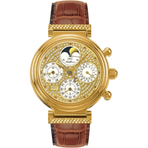 Da Vinci Perpetual Red Gold / Diamond / Paved / English