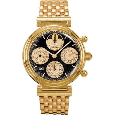 Da Vinci Perpetual Red Gold / Black / English / Bracelet