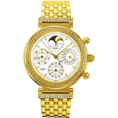 Da Vinci Perpetual Yellow Gold / Diamond / White / English / Bracelet