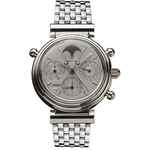 Da Vinci Perpetual Rattrapante Platinum / Silver / English / Bracelet