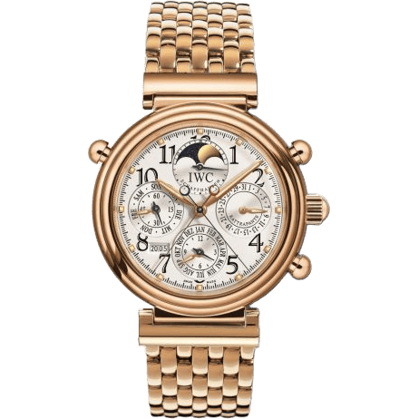 Da Vinci Perpetual Rattrapante Rose Gold / Silver / English / Bracelet