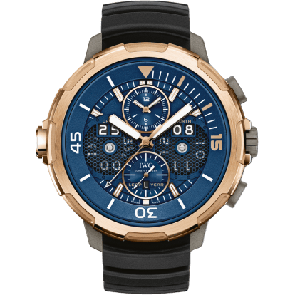 Aquatimer Perpetual Calendar Digital Date-Month Titanium / Red Gold / Blue