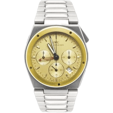 Ingenieur Mecaquartz Chronograph Alarm Stainless Steel / Yellow Gold / Champagne / Bracelet