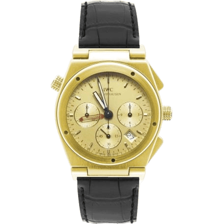 Ingenieur Mecaquartz Chronograph Alarm Yellow Gold / Champagne / Strap