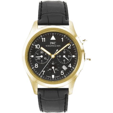 Pilot's Watch Chronograph Mecaquartz Yellow Gold / Black / Strap