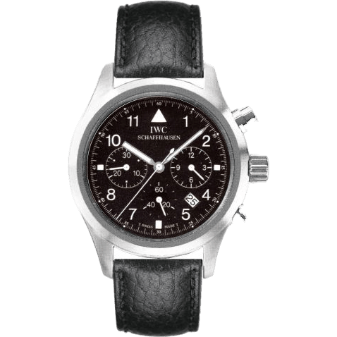 Pilot's Watch Chronograph Mecaquartz Stainless Steel / Black / Strap