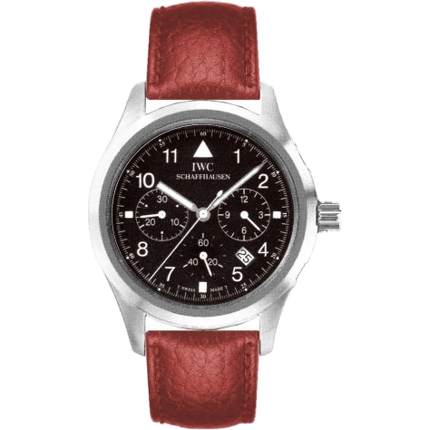 Pilot's Watch Chronograph Mecaquartz Stainless Steel / Black / Strap